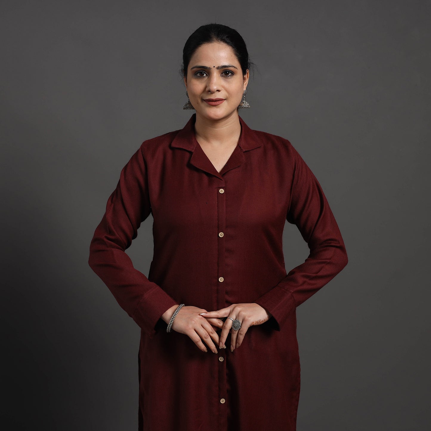 Adira Plain Merino Woolen Kurta