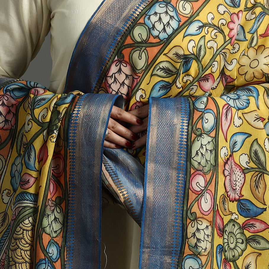 Kalamkari Handpainted Dupatta