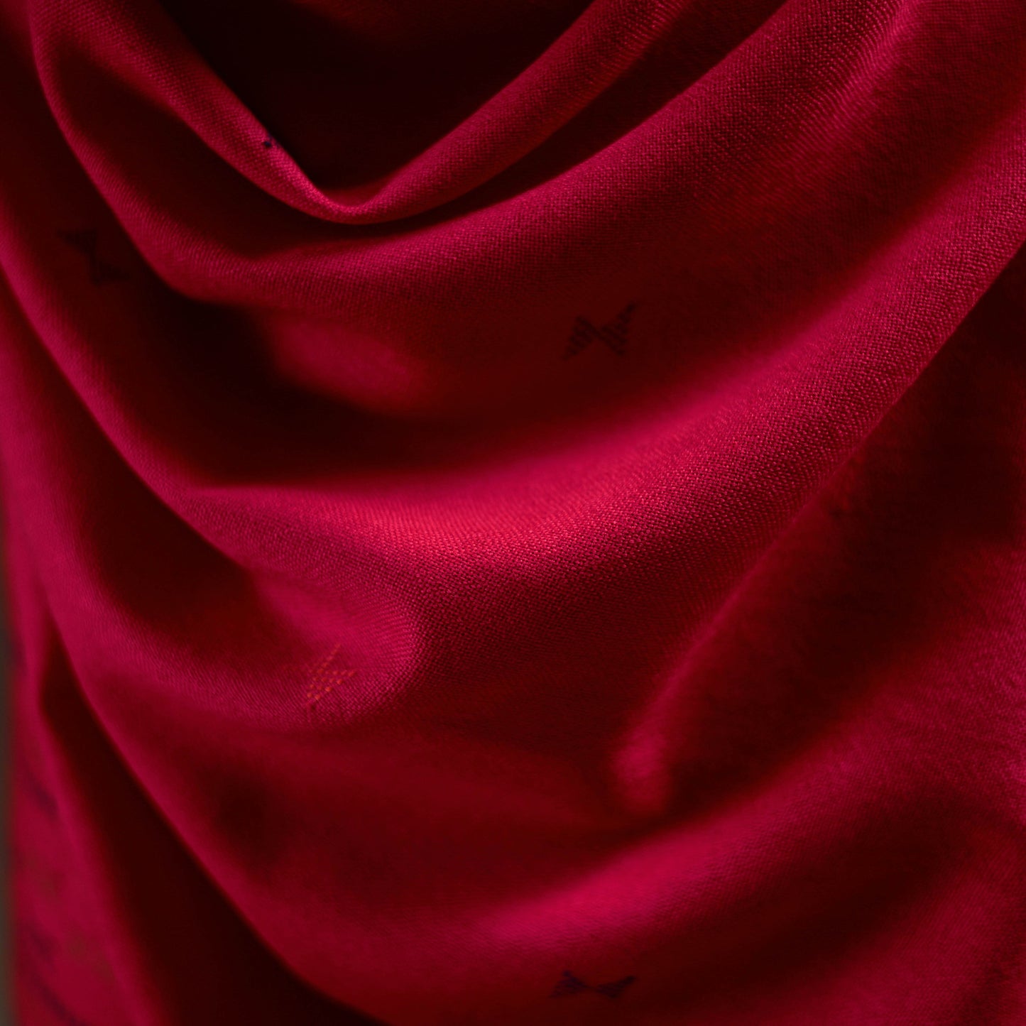 Kutch Bhujodi Handwoven Merino Wool Dhabla Shawl 33