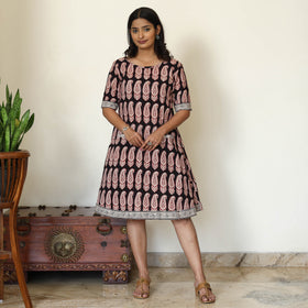 Buy Bagh Hand Block Printed Cotton Dress Online l iTokri.com