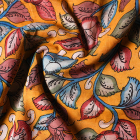  Srikalahasti Pen Work Chanderi Silk Kalamkari Fabric 