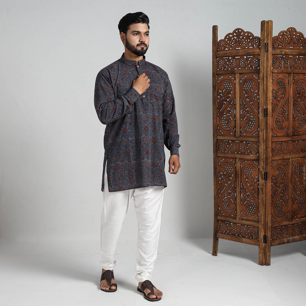 ajrakh Men's short kurta