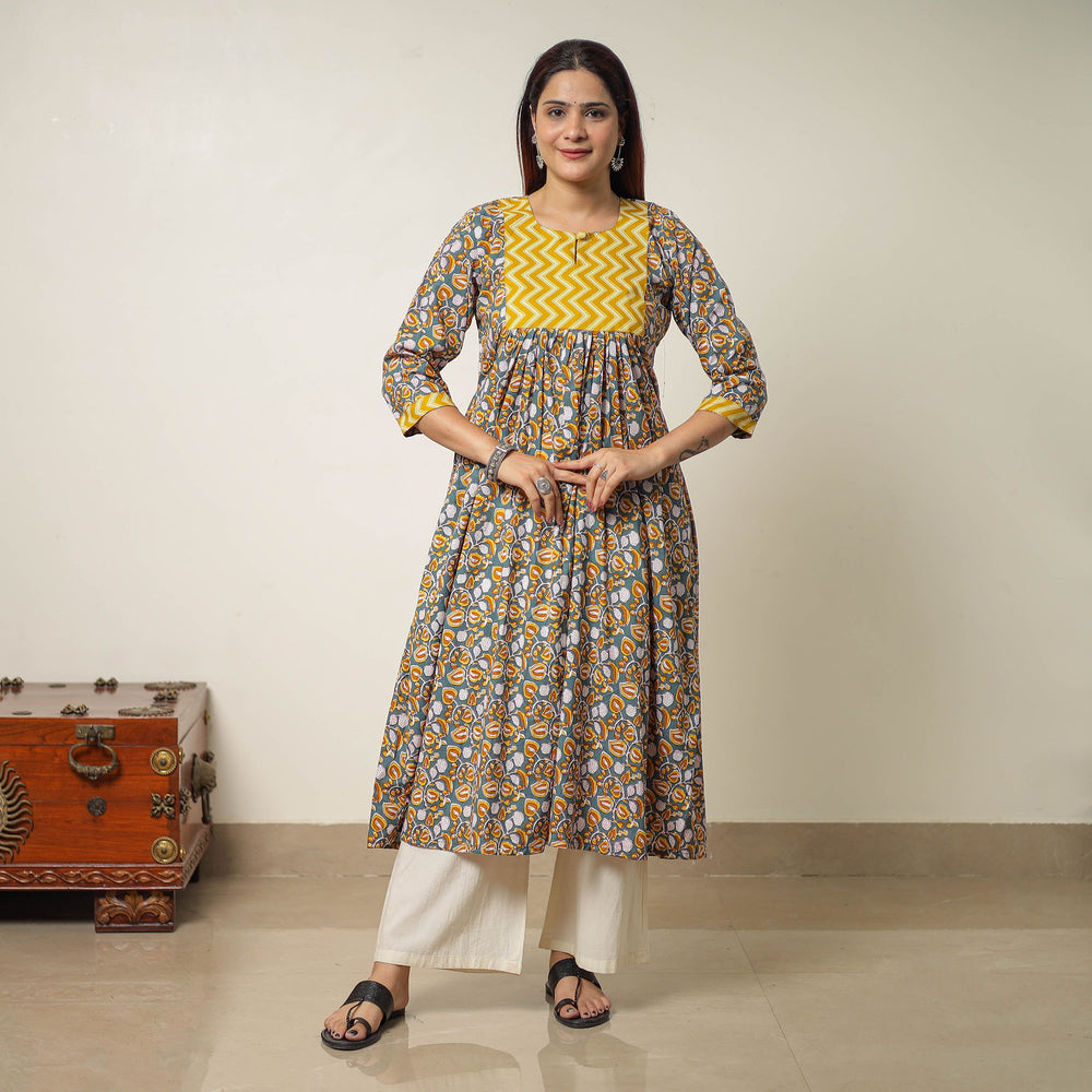 sanganeri printed kurta