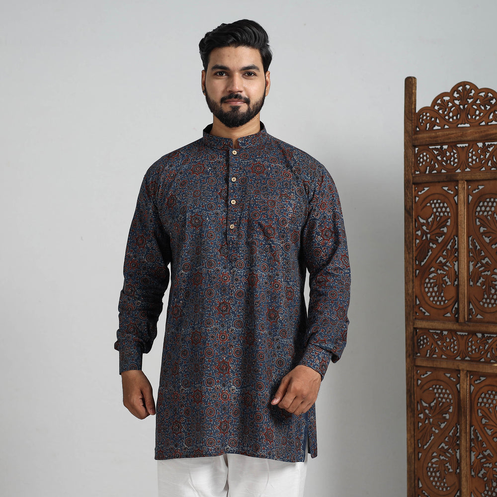 ajrakh Men's short kurta