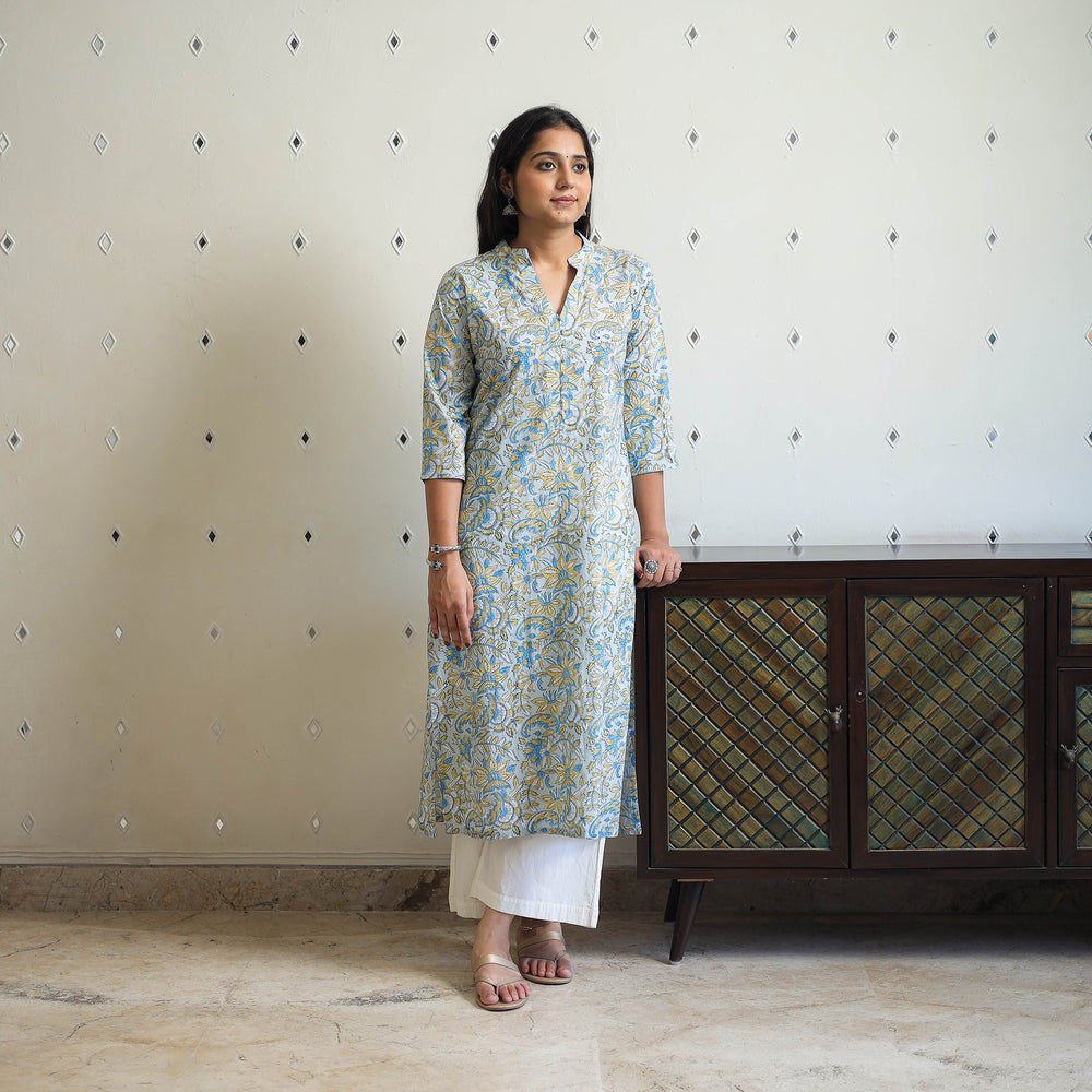 Sanganeri print Kurta