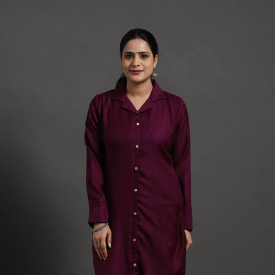 Manvi Plain Merino Woolen Kurta