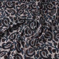 Brown - Natural Dyed Cotton Bagh Print Fabric 02