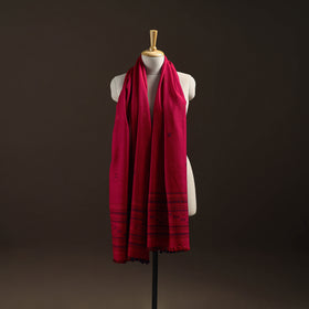 Kutch Bhujodi Handwoven Merino Wool Dhabla Shawl 33