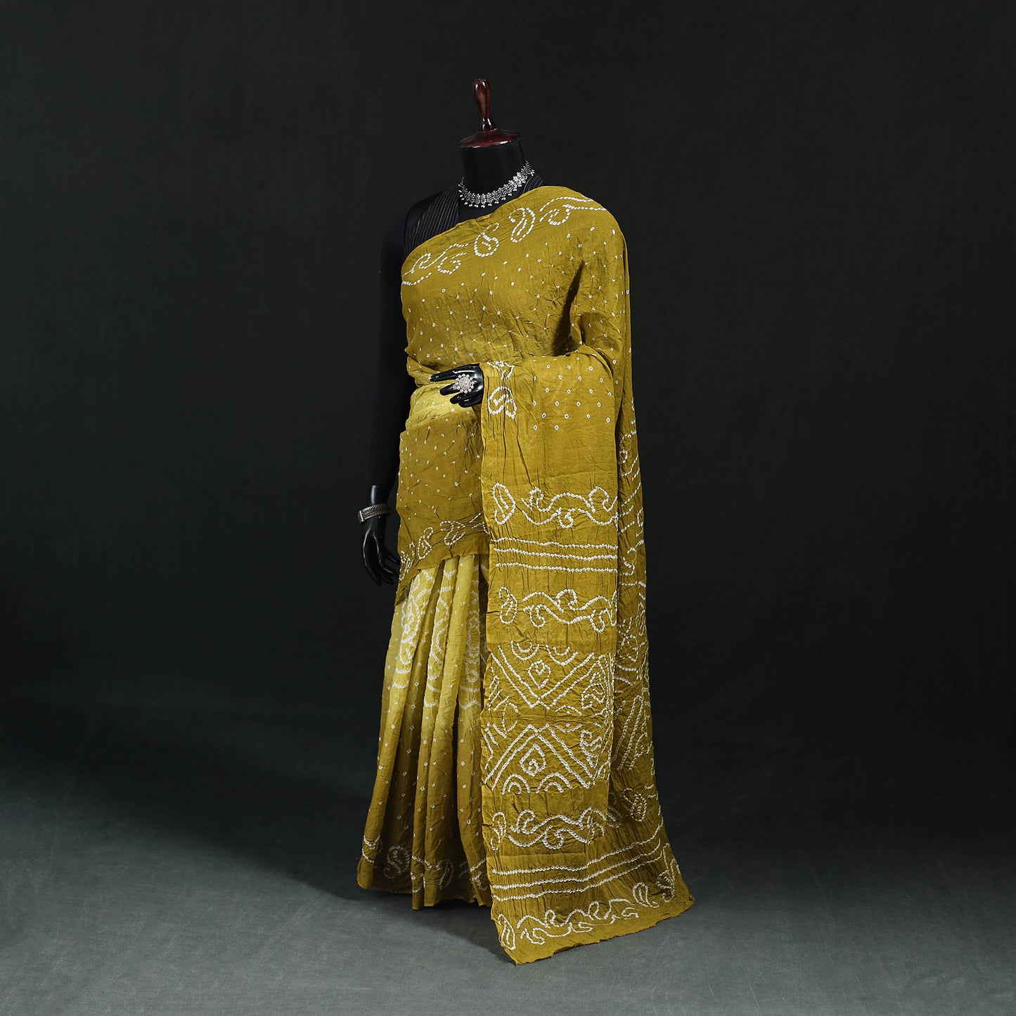 Kutch Bandhani Tie-Dye Cotton Saree 18