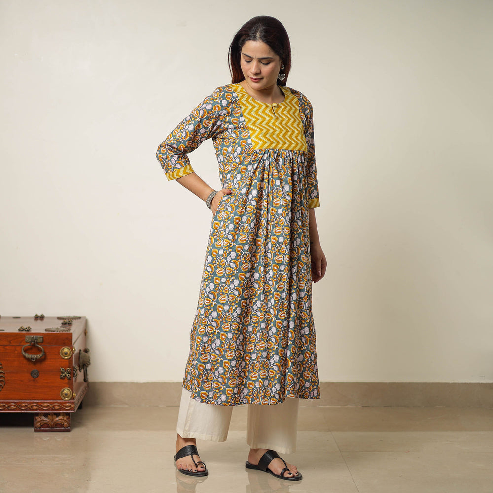 sanganeri printed kurta