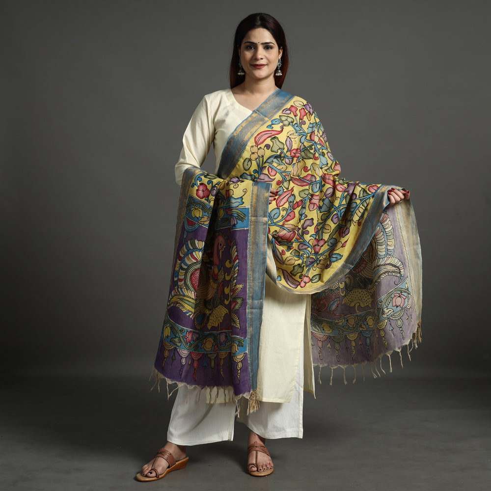 Kalamkari Handpainted Dupatta