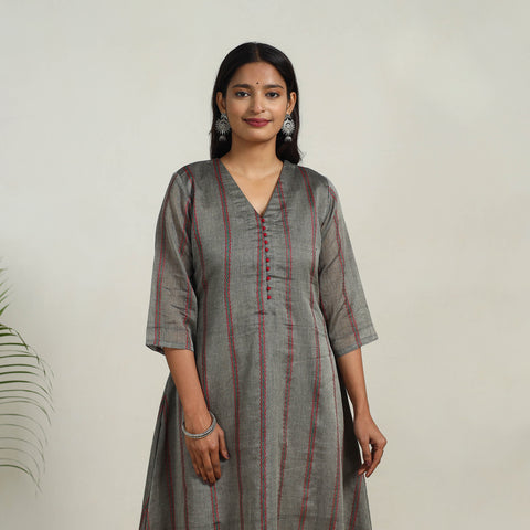 Mercerised Cotton A-Line Dharwad Kurta 11