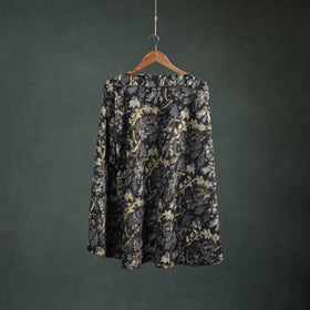 Bagru Hand Block Print Natural Dyed Cotton Wrap Around Skirt 14