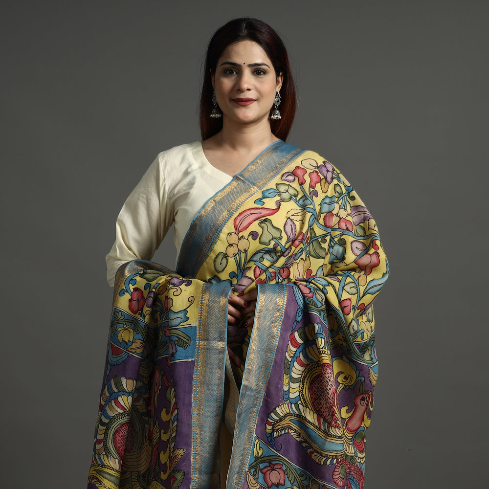 Kalamkari Handpainted Dupatta