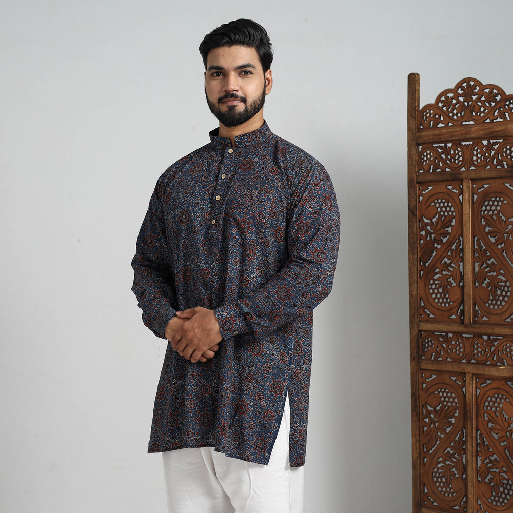 ajrakh Men's short kurta