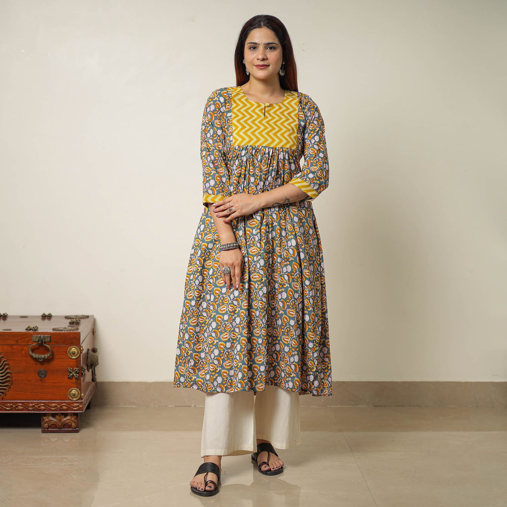 sanganeri printed kurta