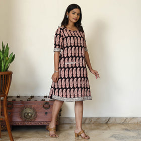 Buy Bagh Hand Block Printed Cotton Dress Online l iTokri.com