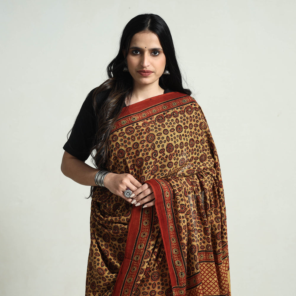 ajrakh saree