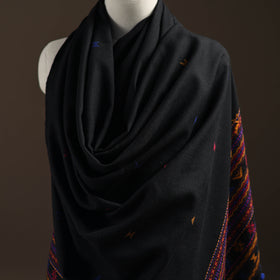 Kutch Bhujodi Handwoven Merino Wool Dhabla Shawl 34