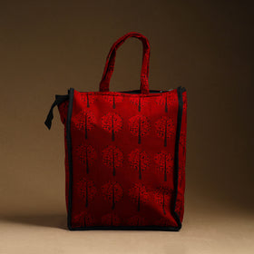 Red Handcrafted Shopping Hand Bags