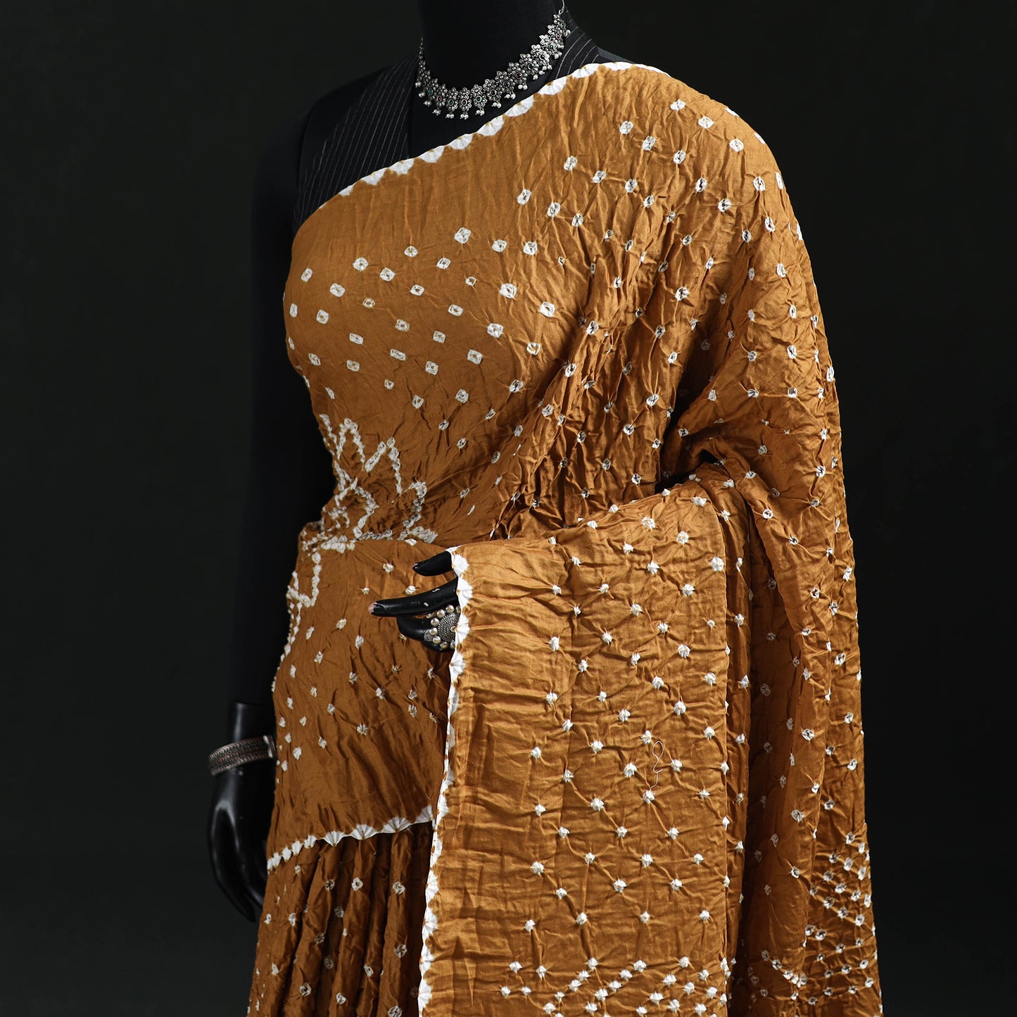 Kutch Bandhani Tie-Dye Cotton Saree 40