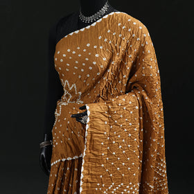 Kutch Bandhani Tie-Dye Cotton Saree 40