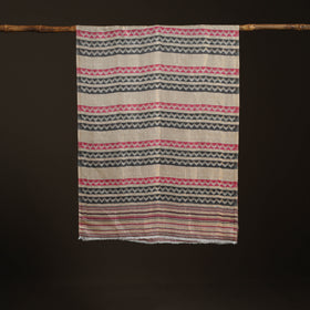 Zig Zag Zari Weave Fine Wool Stole for Women 98
