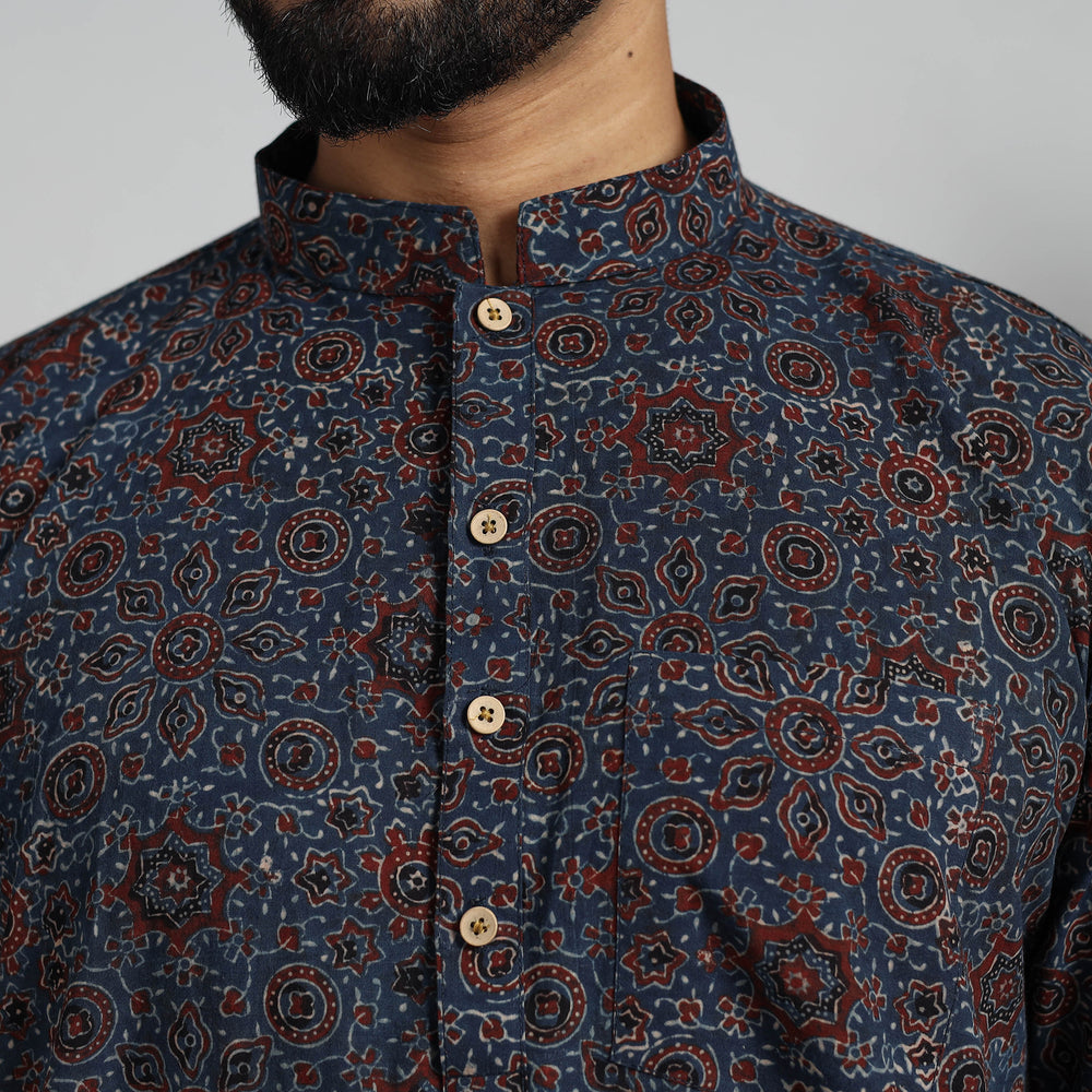 ajrakh Men's short kurta