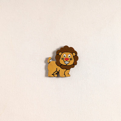 Lion Handpainted Fridge Magnet 52