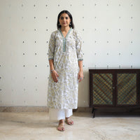 Sanganeri print Kurta