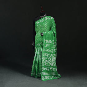 Kutch Bandhani Tie-Dye Cotton Saree 19