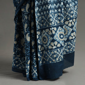  Pipad Hand Block Printed Cotton Saree 