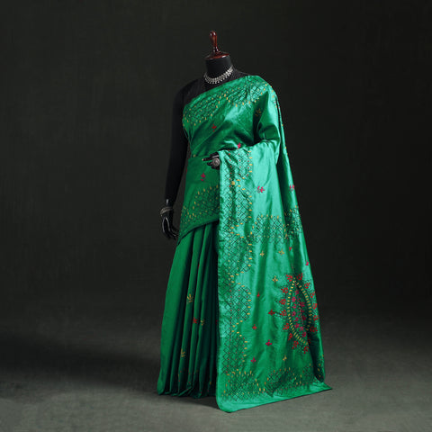 Hand Embroidered Silk Saree 64
