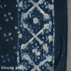  Pipad Hand Block Printed Cotton Saree 