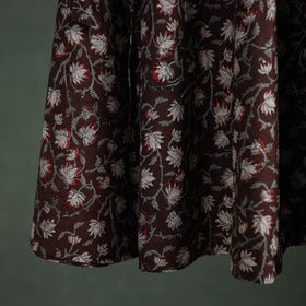 Bagru Hand Block Print Natural Dyed Cotton Wrap Around Skirt 15