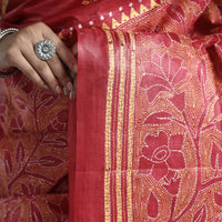 Kantha Embroidery Saree