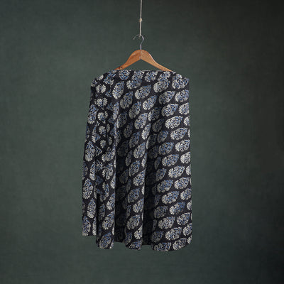 Bagru Hand Block Print Natural Dyed Cotton Wrap Around Skirt 16