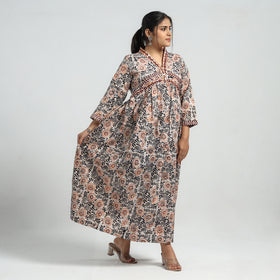 batik print dress
