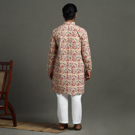Buy Sanganeri Block Printed Cotton Men Long Kurta 07 Online at iTokri.com