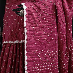 Kutch Bandhani Tie-Dye Cotton Saree 41