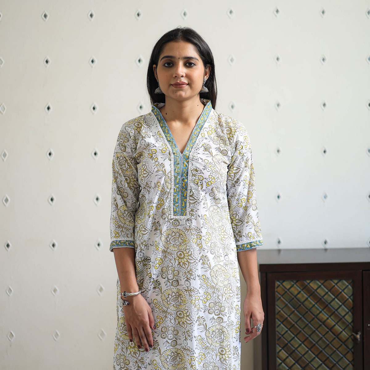 Sanganeri print Kurta