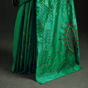 Hand Embroidered Silk Saree 64
