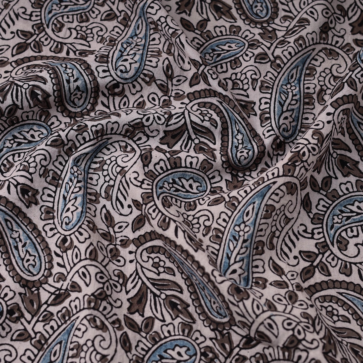 Natural Dyed Cotton Bagh Print Fabric 05