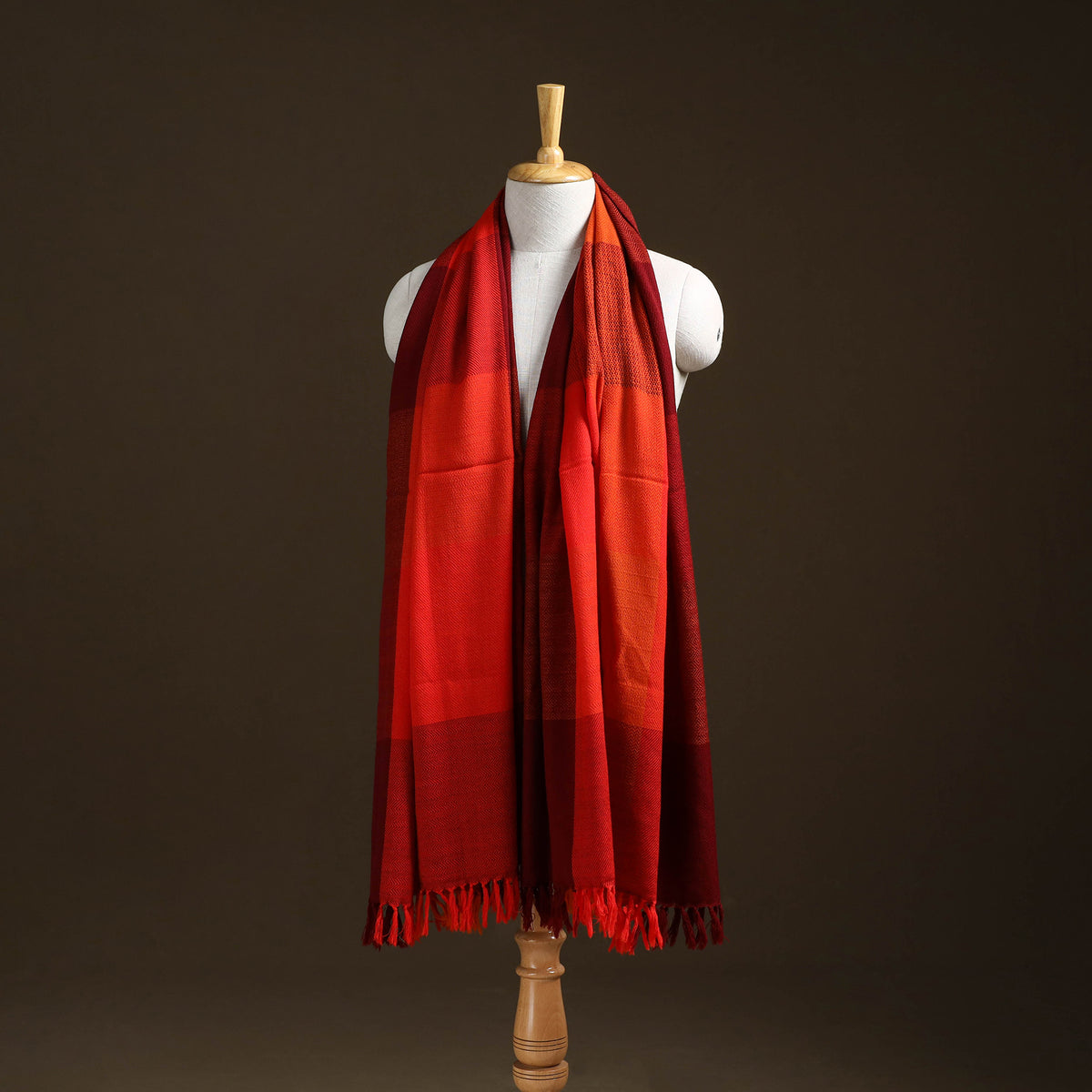Kumaun Handwoven Pure Merino Wool Shawl 01