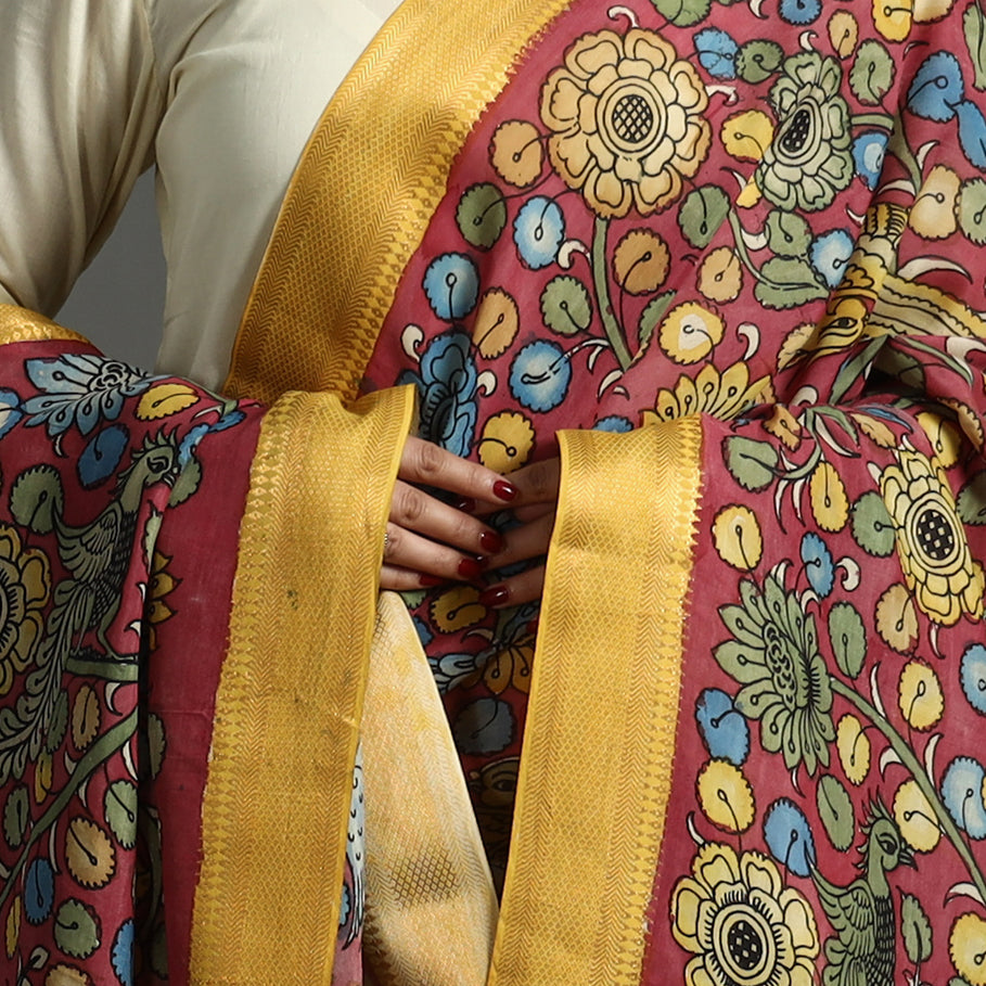 Kalamkari Handpainted Dupatta