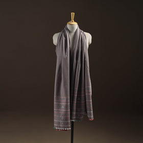 Kutch Bhujodi Handwoven Merino Wool Dhabla Shawl 35