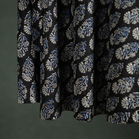 Bagru Hand Block Print Natural Dyed Cotton Wrap Around Skirt 16