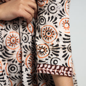 batik print dress