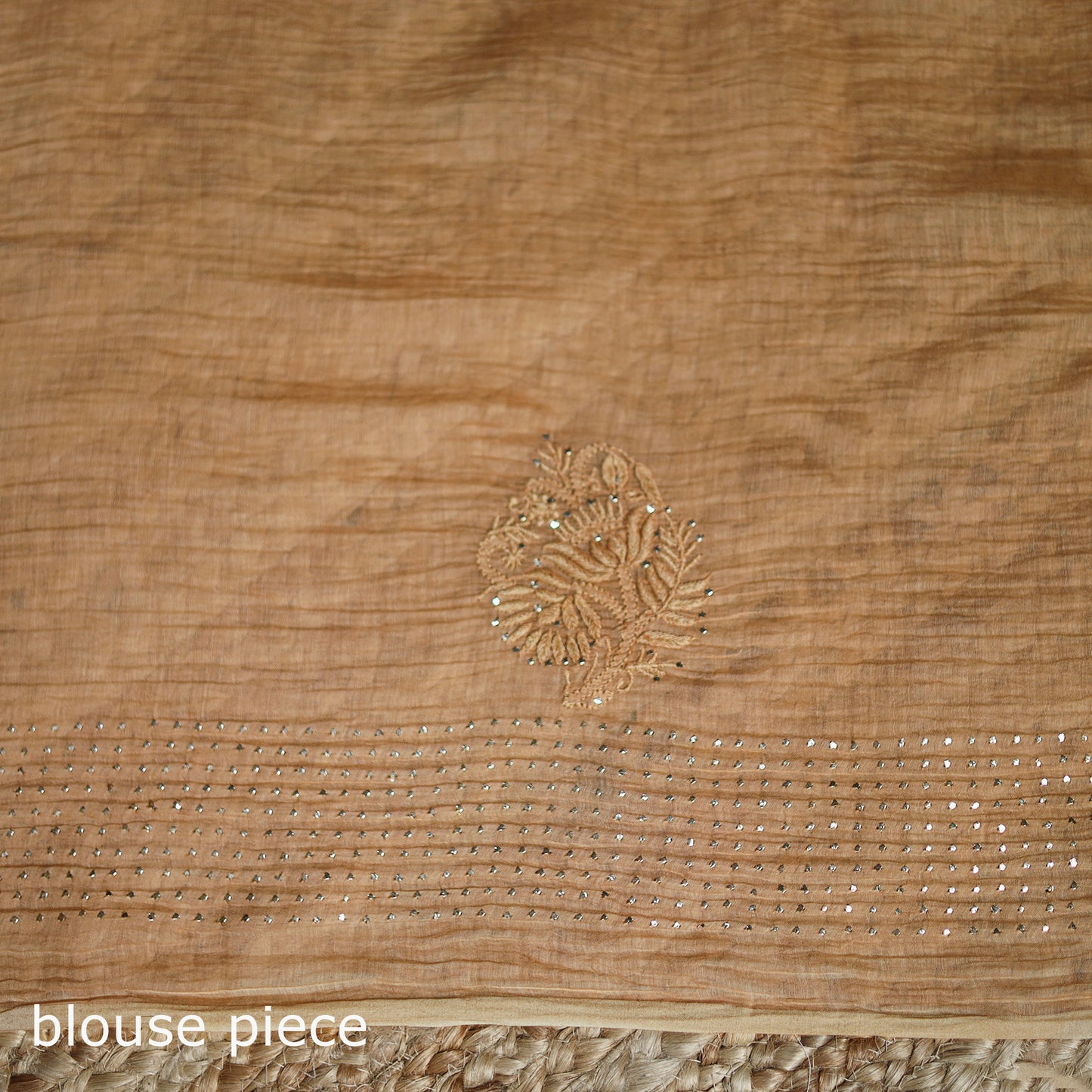 Lucknowi Chikankari Heavy Mukaish Work Pure Mul Chanderi Saree 03