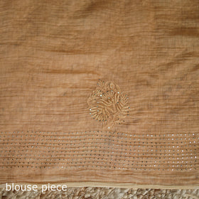 Lucknowi Chikankari Heavy Mukaish Work Pure Mul Chanderi Saree 03